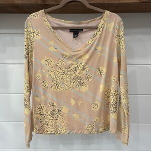Apostrophe Floral Long Sleeve Top